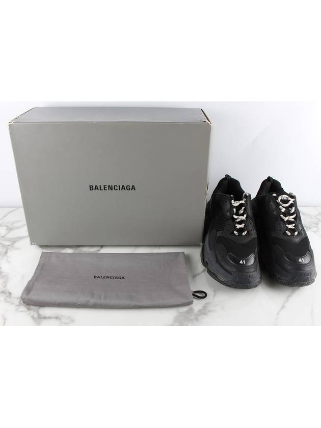 Luxury Balenciaga Triple S Dirty Black 41 Domestic 260