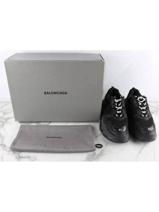 Luxury Balenciaga Triple S Dirty Black 41 Domestic 260