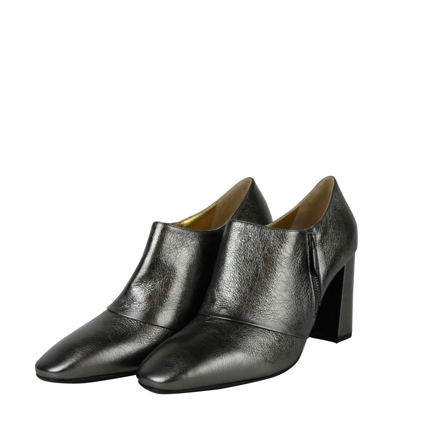 Luxury Bottega Veneta Women's Ankle  Metallic Leather Booties