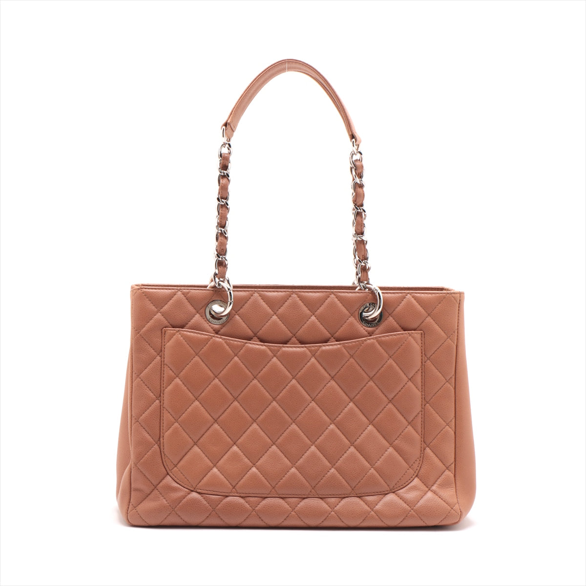 Chanel GST Caviar S Chantrotot Bag Beige Silver  14th