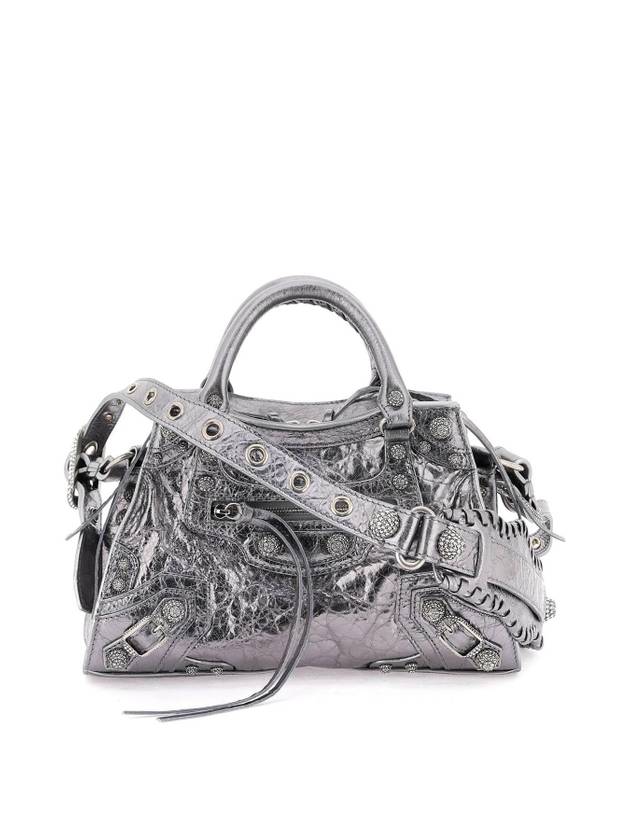 Luxury Balenciaga Neo Cagole XS Shoulder Bag Silver
