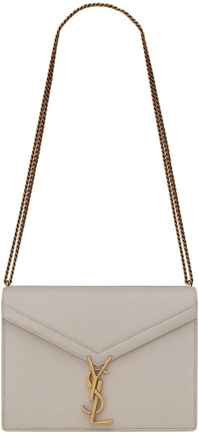 Luxury Saint Laurent Women's Cassandre Logo Plaque Shoulder Bag in 9207 | 5327500SX0W9207