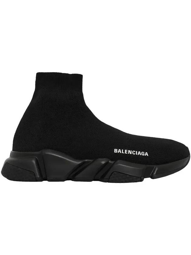 Luxury Balenciaga Men's Speed Recycle Knit High-Top Sneakers Black