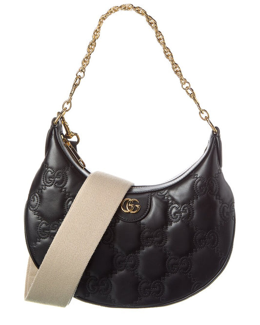 Luxury Gucci Trending 2025 GG Small Matelasse Leather Hobo Bag