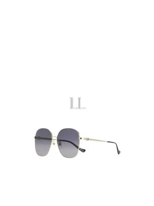 Luxury Gucci Trending 2025 Eyewear Low Nose Bridge Fit Sunglasses Gold Grey