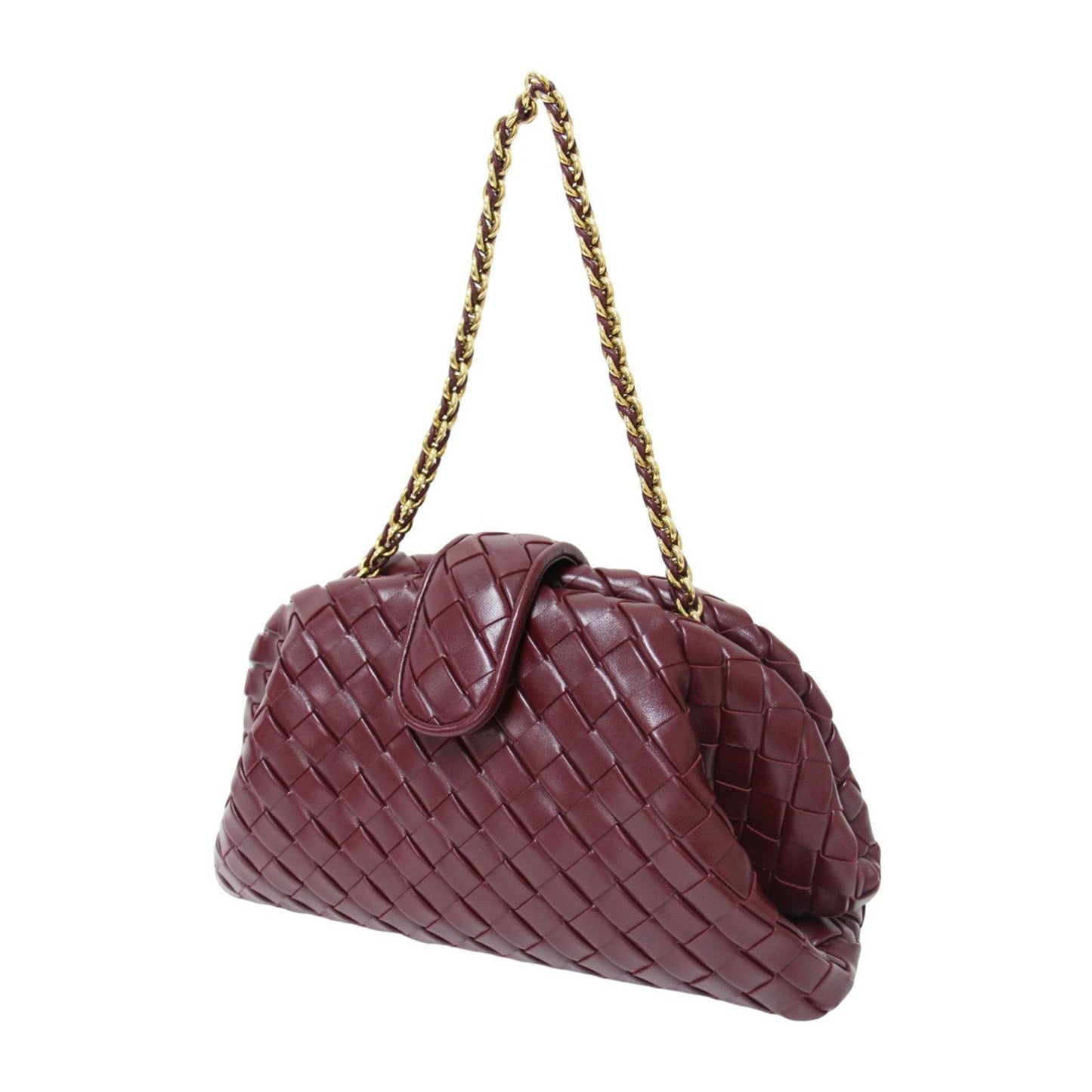 Luxury Bottega Veneta Intrecciato  Leather Clutch Bag Shoulder Bag ()