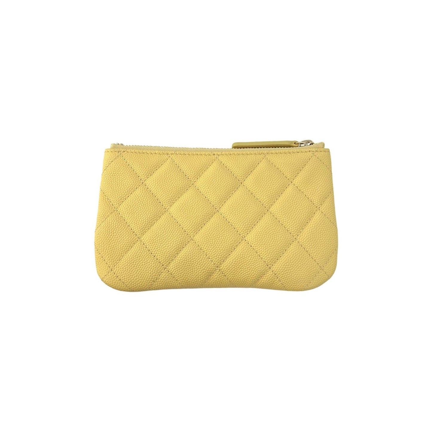 Luxury Chanel bag Quilted Caviar Cosmetic Case