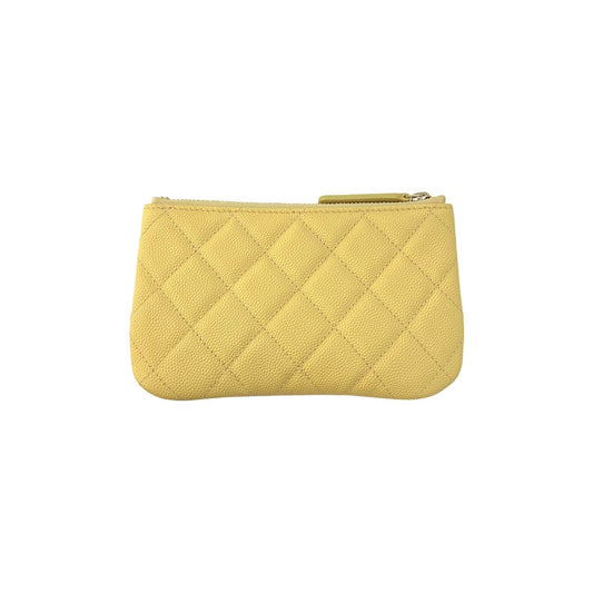 Luxury Chanel bag Quilted Caviar Cosmetic Case