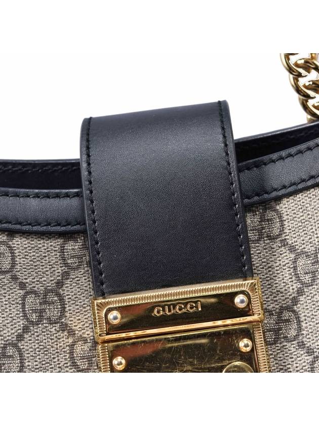 Luxury Gucci Trending 2025 Women s GG Supreme Paddle Lock Shoulder Bag
