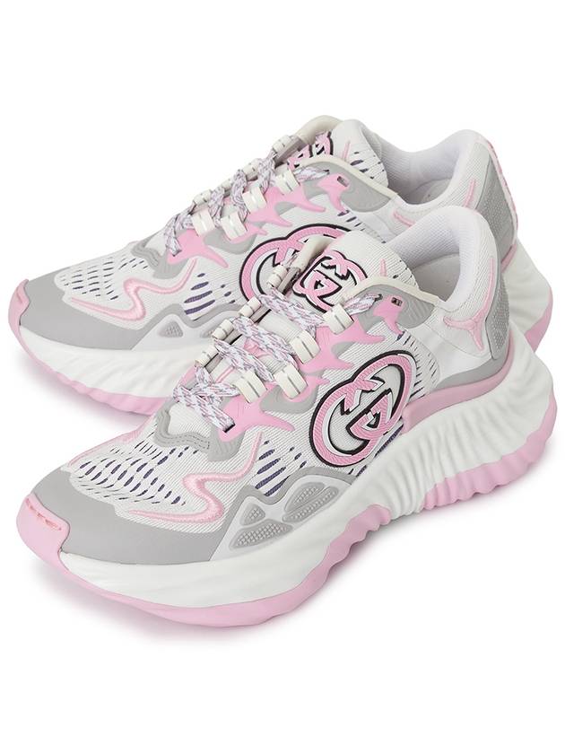 Luxury Gucci Trending 2025 Women s Ripple Sneakers Gray White Mesh 791414FADF39147