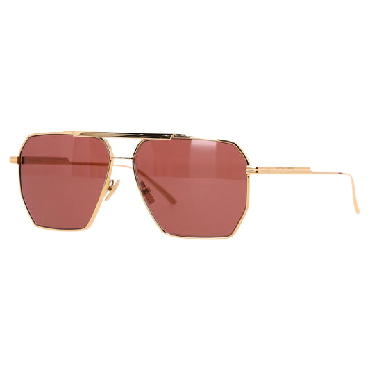 Luxury Bottega Veneta BV1012S Sunglasses in Gold Metal
