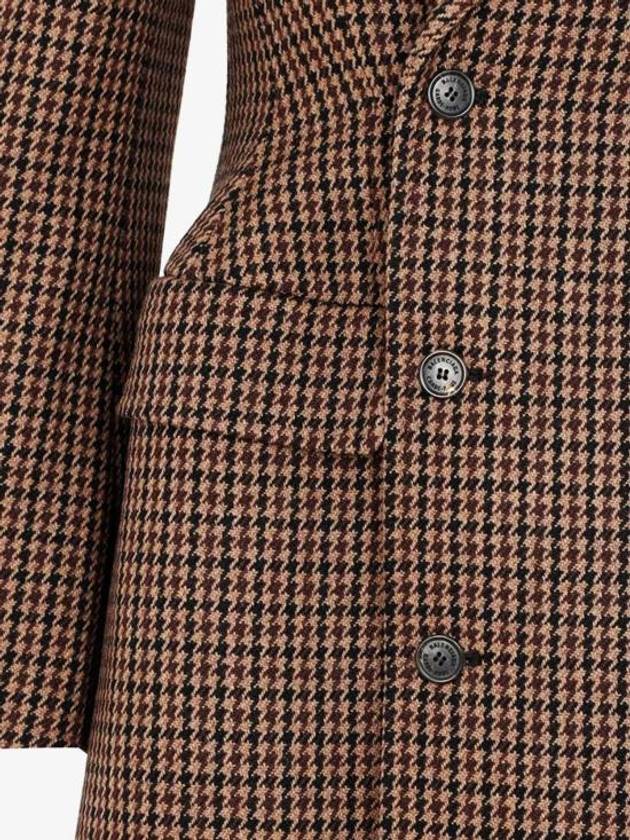 Luxury Balenciaga Wool Double Coat Brown