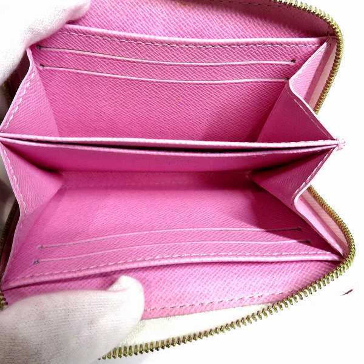 Louis Vuitton Porte Monnaie Zippy  Canvas Wallet  ()