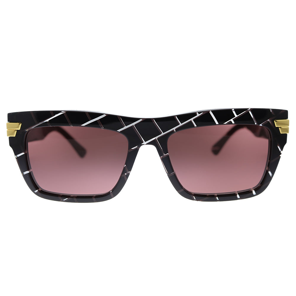 Luxury Bottega Veneta  BV 1058S 003 Unisex Rectangle Sunglasses