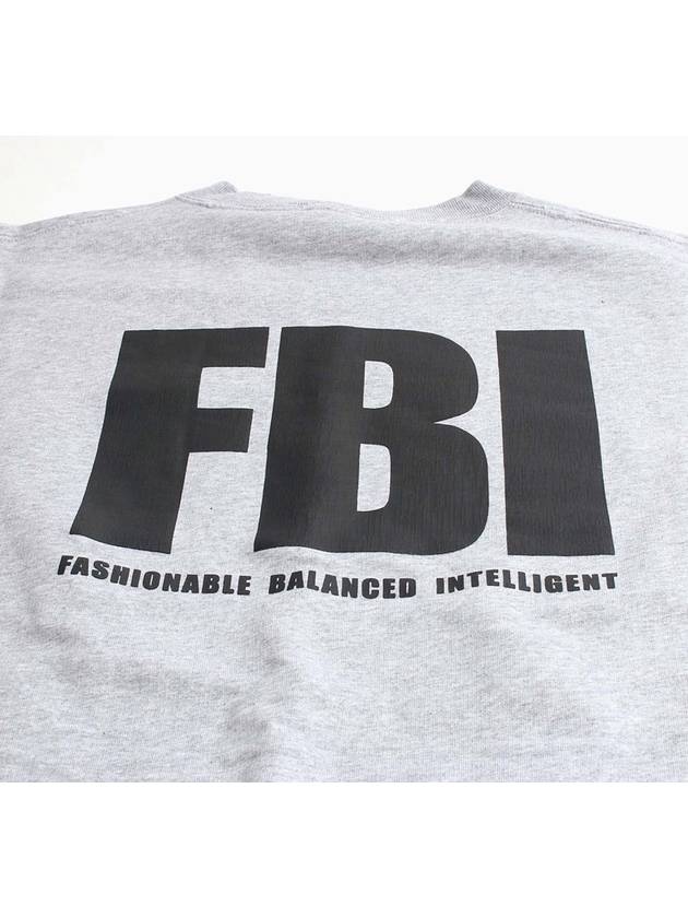 Luxury Balenciaga FBI Logo Sweatshirt Grey