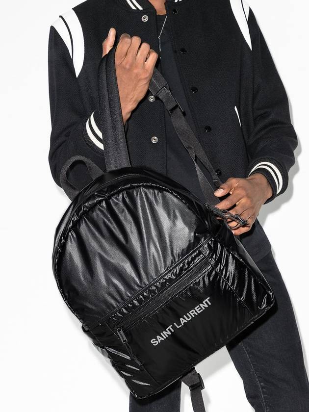 Luxury Saint Laurent Nuxx Backpack In Nylon Backpack Black