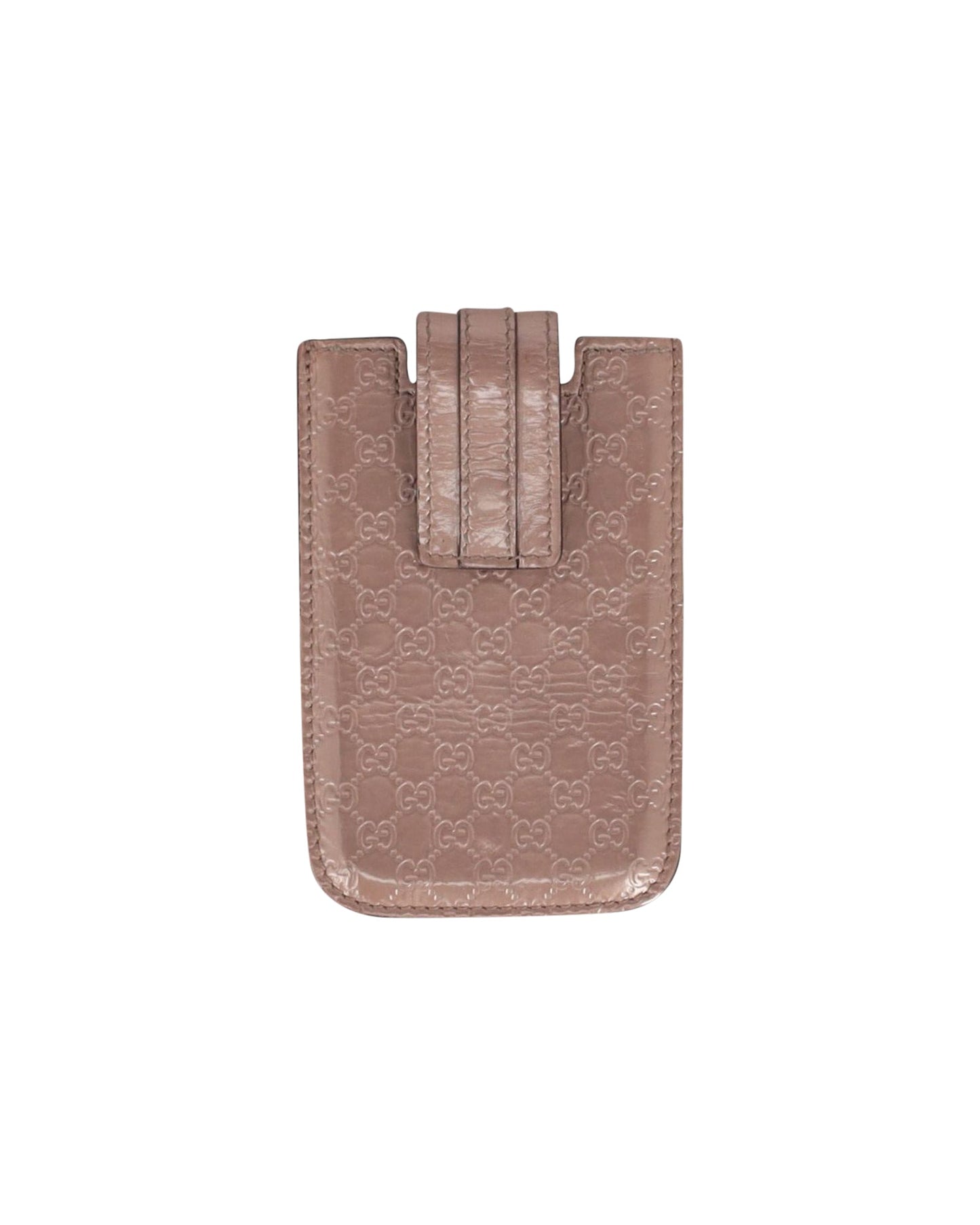Luxury Gucci Trending 2025 Monogram Phone Sleeve in Brown Luxury Gucci Trending 2025ssima Leather