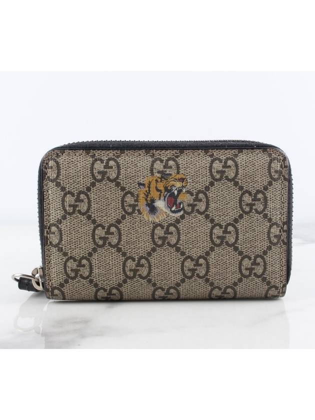 Luxury Gucci Trending 2025 GG Supreme Zipper Card Case