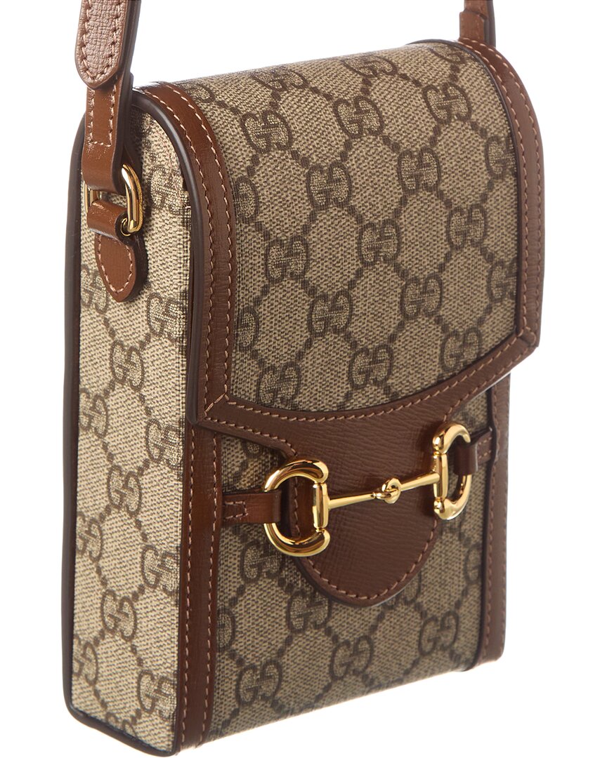 Luxury Gucci Trending 2025 Horsebit 1955 Mini GG Supreme Canvas & Leather Bag