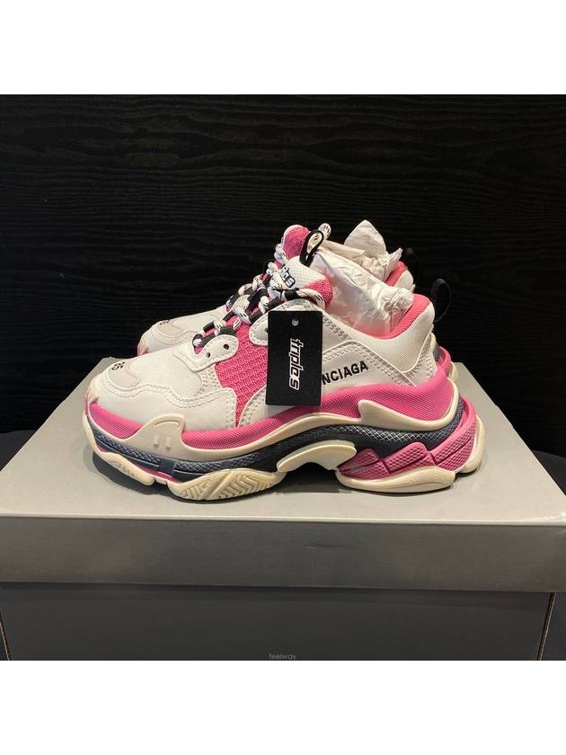 Luxury Balenciaga WoMen's Triple S Low Top Sneakers Pink