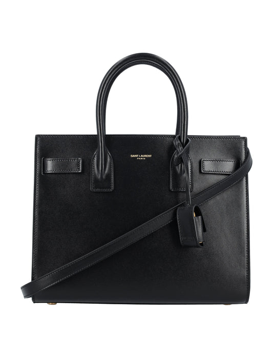Luxury Saint Laurent Women's Sac De Jour Baby Bag in Black | 24A42186302G9W Color 1000
