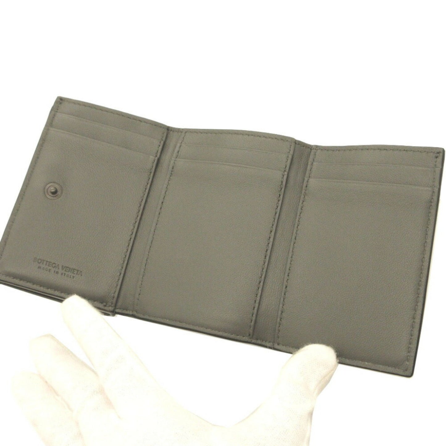 Luxury Bottega Veneta Intrecciato   Leather Wallet (Tri-Fold) ()