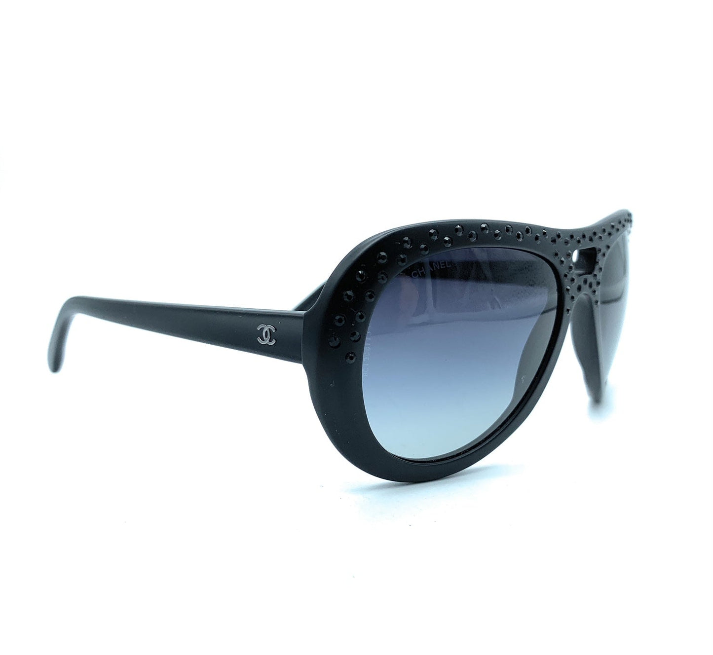 Vintage Luxury Chanel bag Swarovski Crystals Pilot Sunglasses 40921