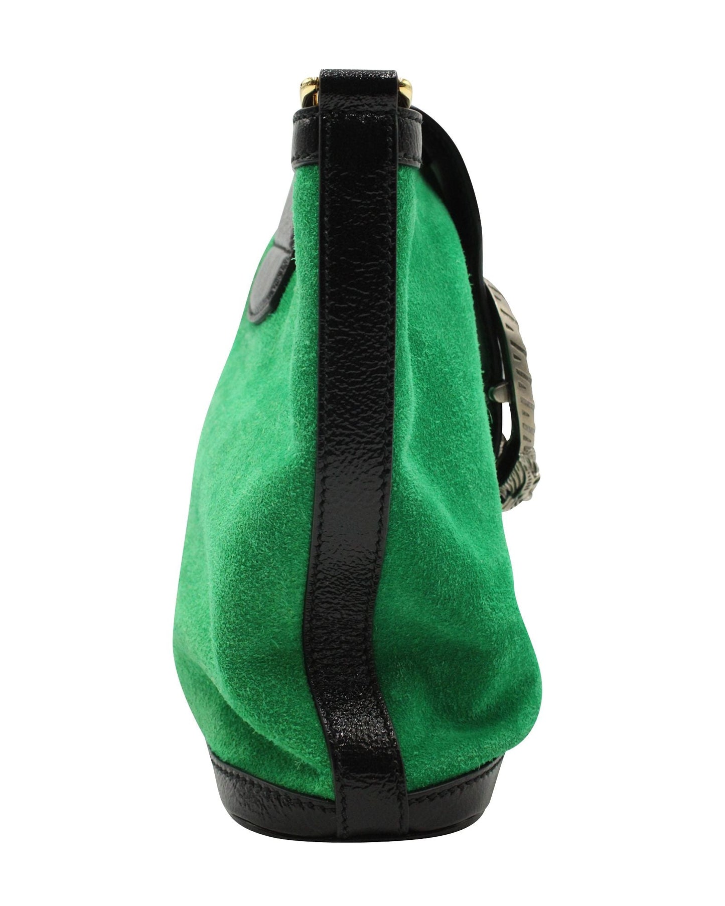 Luxury Gucci Trending 2025 Dionysus Bucket Bag in Green Suede