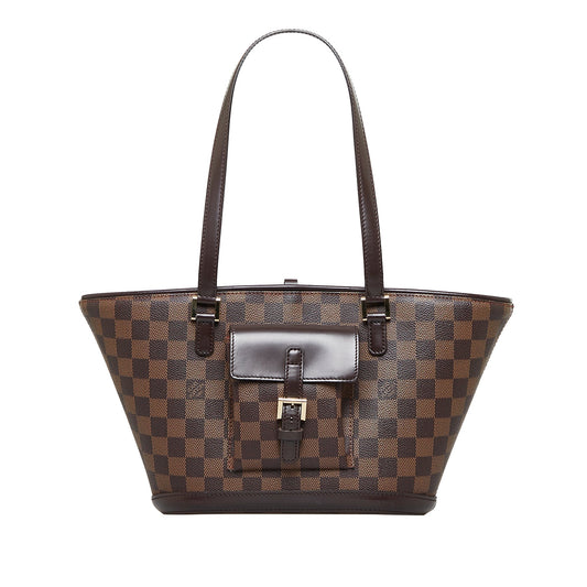 Louis Vuitton Damier Ebene Manosque PM Canvas Tote Bag ()