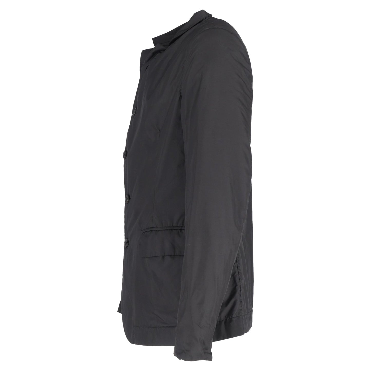 Luxury Bottega Veneta Single-Breasted Blazer in Black Nylon