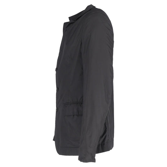 Luxury Bottega Veneta Single-Breasted Blazer in Black Nylon