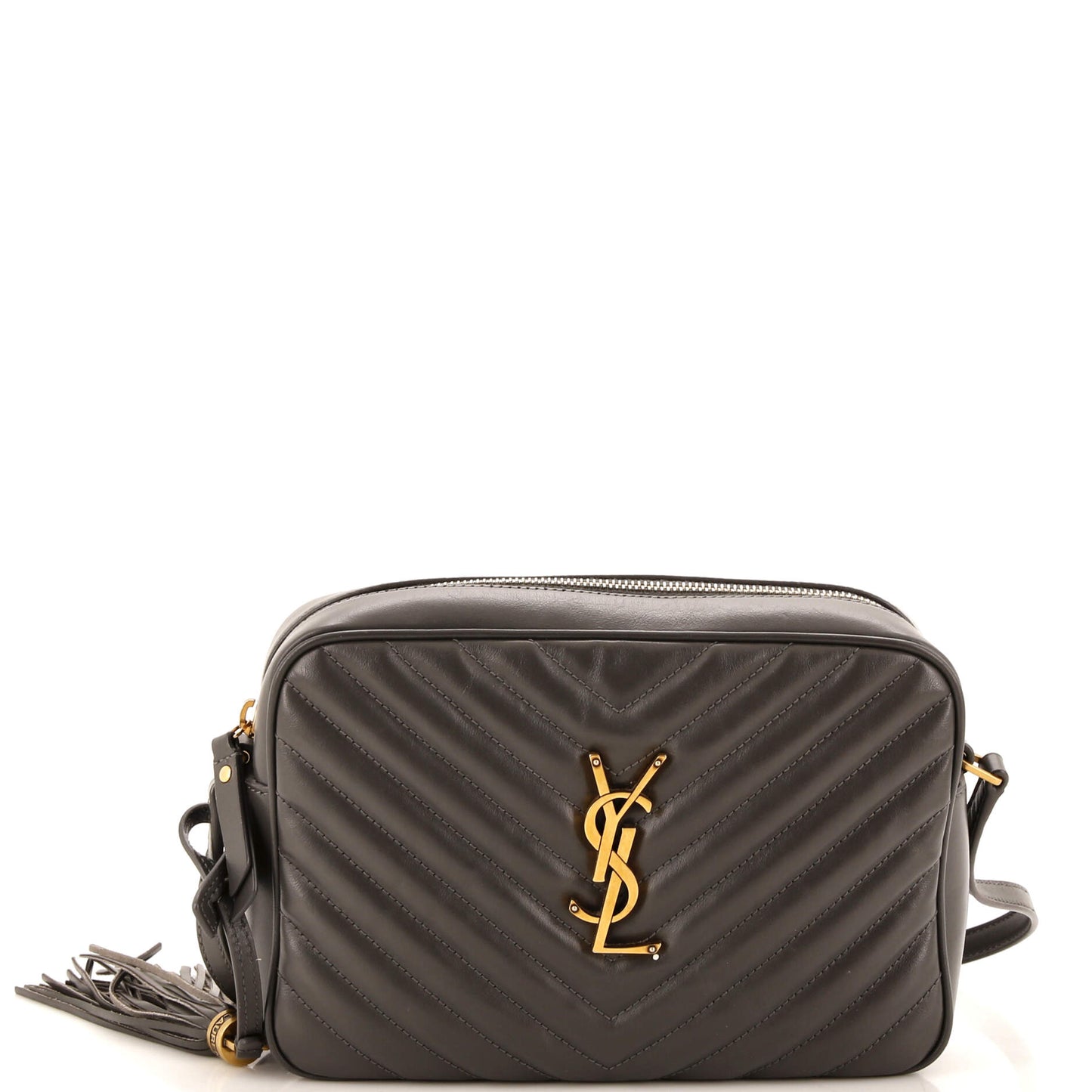 Luxury Saint Laurent Lou Camera Bag Matelasse Chevron Leather Small