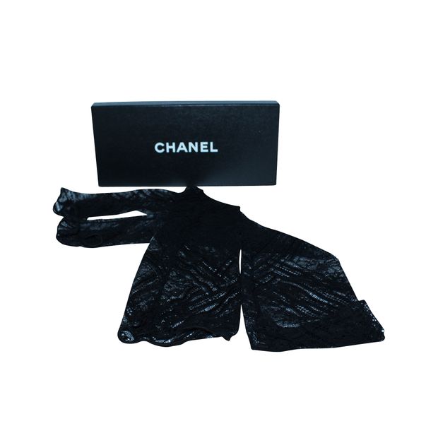 Luxury Chanel Long Lace Gloves
