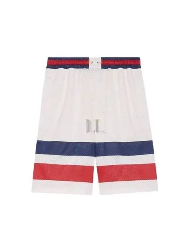 Luxury Gucci Trending 2025 GG Mesh Bermuda Shorts Off White