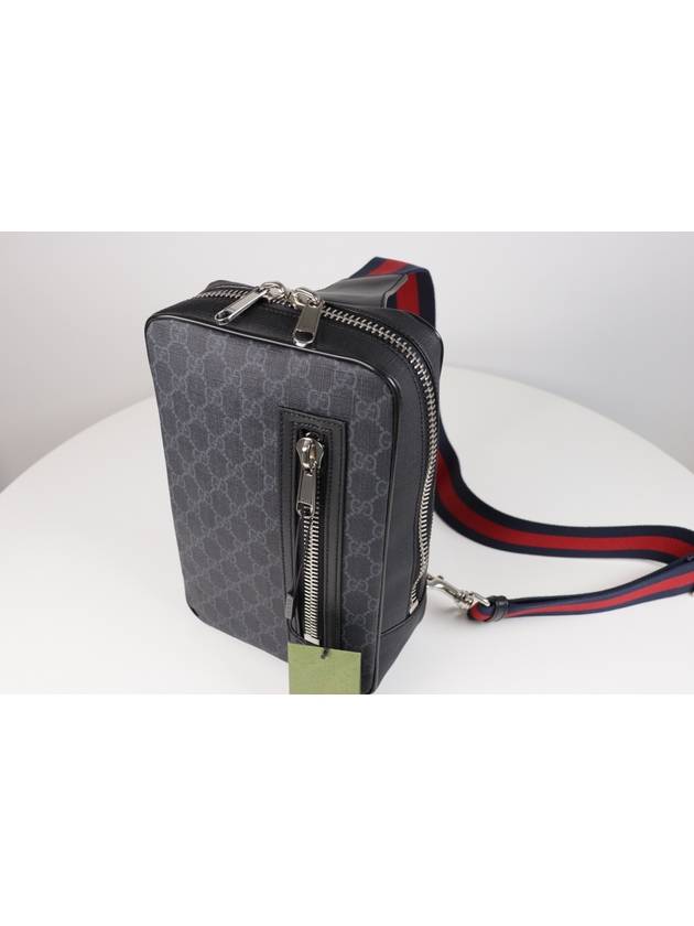 Luxury Gucci Trending 2025 GG Supreme Canvas Slingback Bag Black