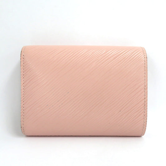 Louis Vuitton Portefolio Twist Compact M62934 Epi Rose Balletine Pink Silver  Three Fold Wallet Leather