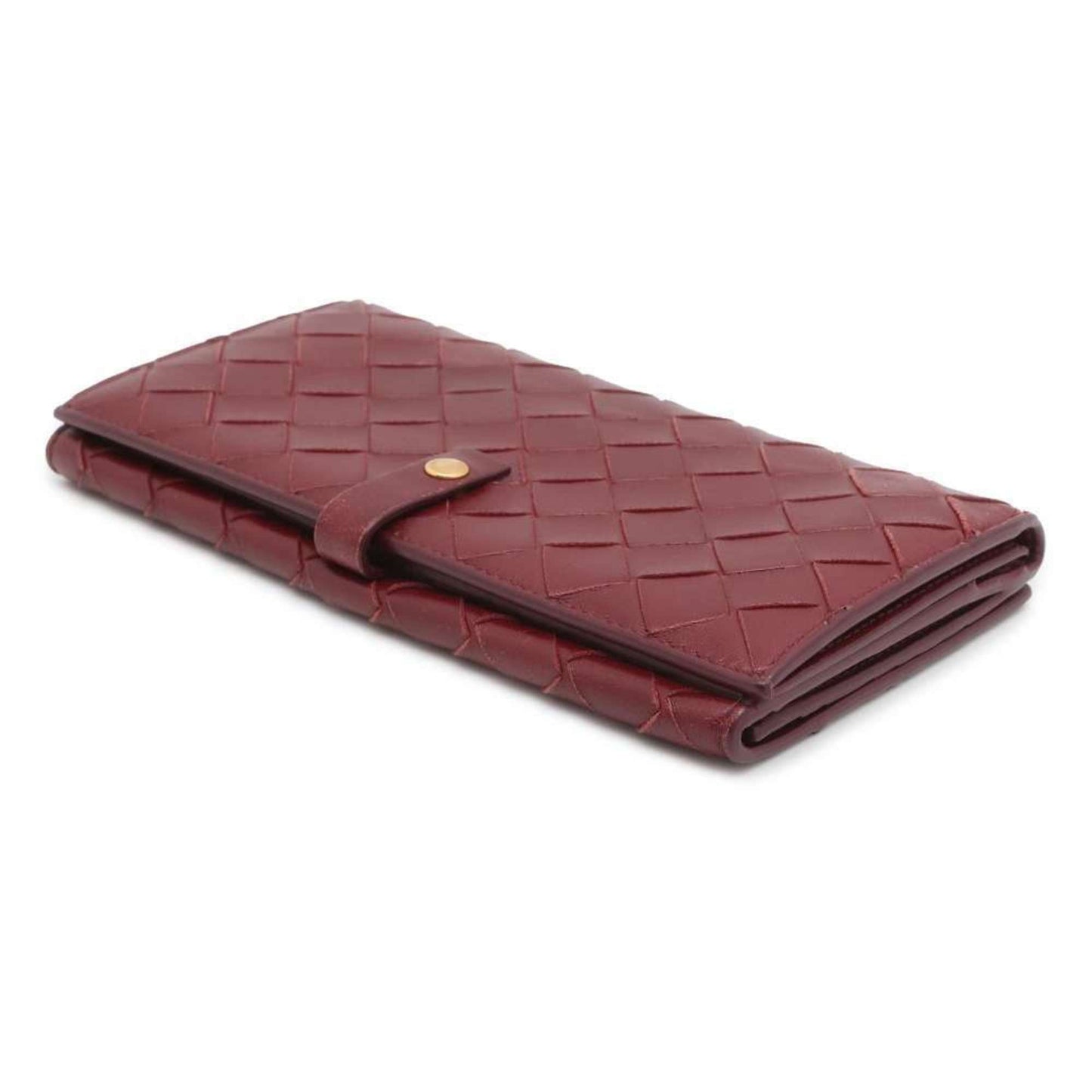 Luxury Bottega Veneta  Leather Long Bill Wallet (Bi-Fold) ()