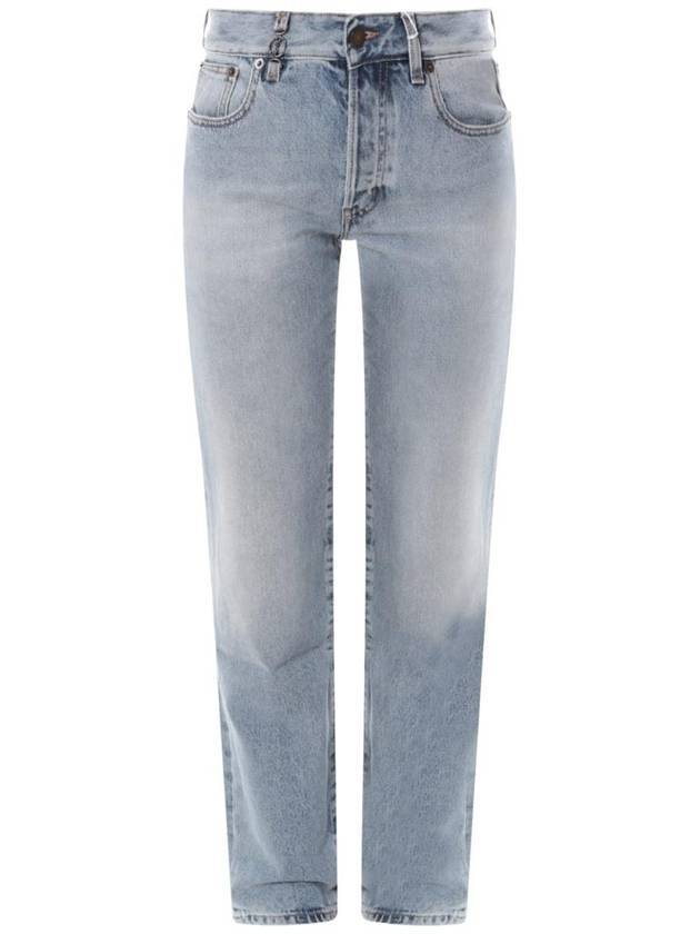 Luxury Saint Laurent Women's Cassandre Jeans Hawaiian Blue