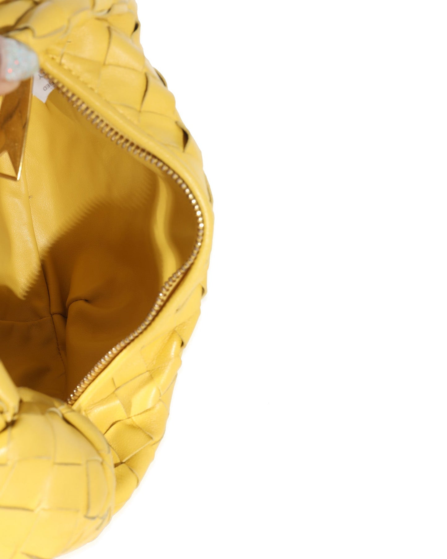 Luxury Bottega Veneta Buttercup Intrecciato Lambskin Mini Jodie