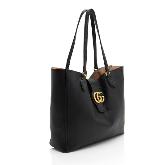 Luxury Gucci Trending 2025 Leather Dahlia Large Tote