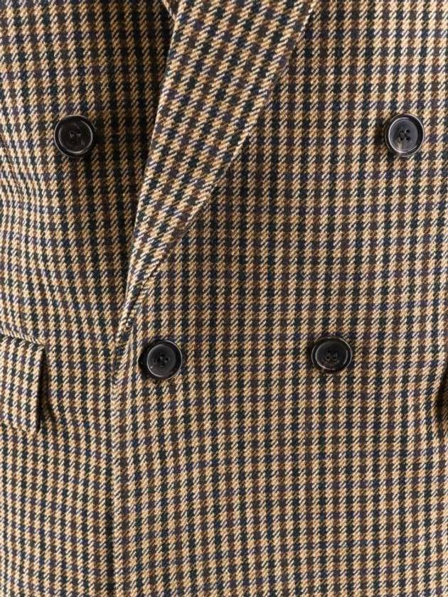 Luxury Saint Laurent Double Breasted Blazer Jacket Beige