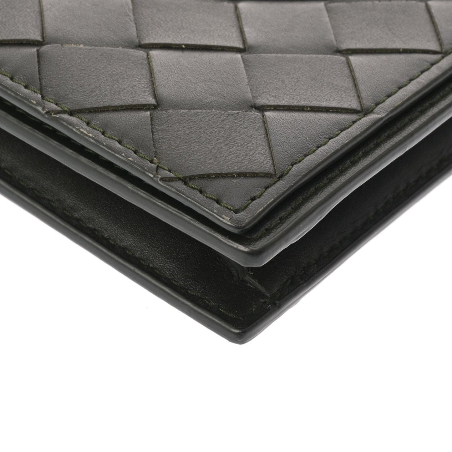 Luxury Bottega Veneta Intrecciato  Leather Business Card Case ()