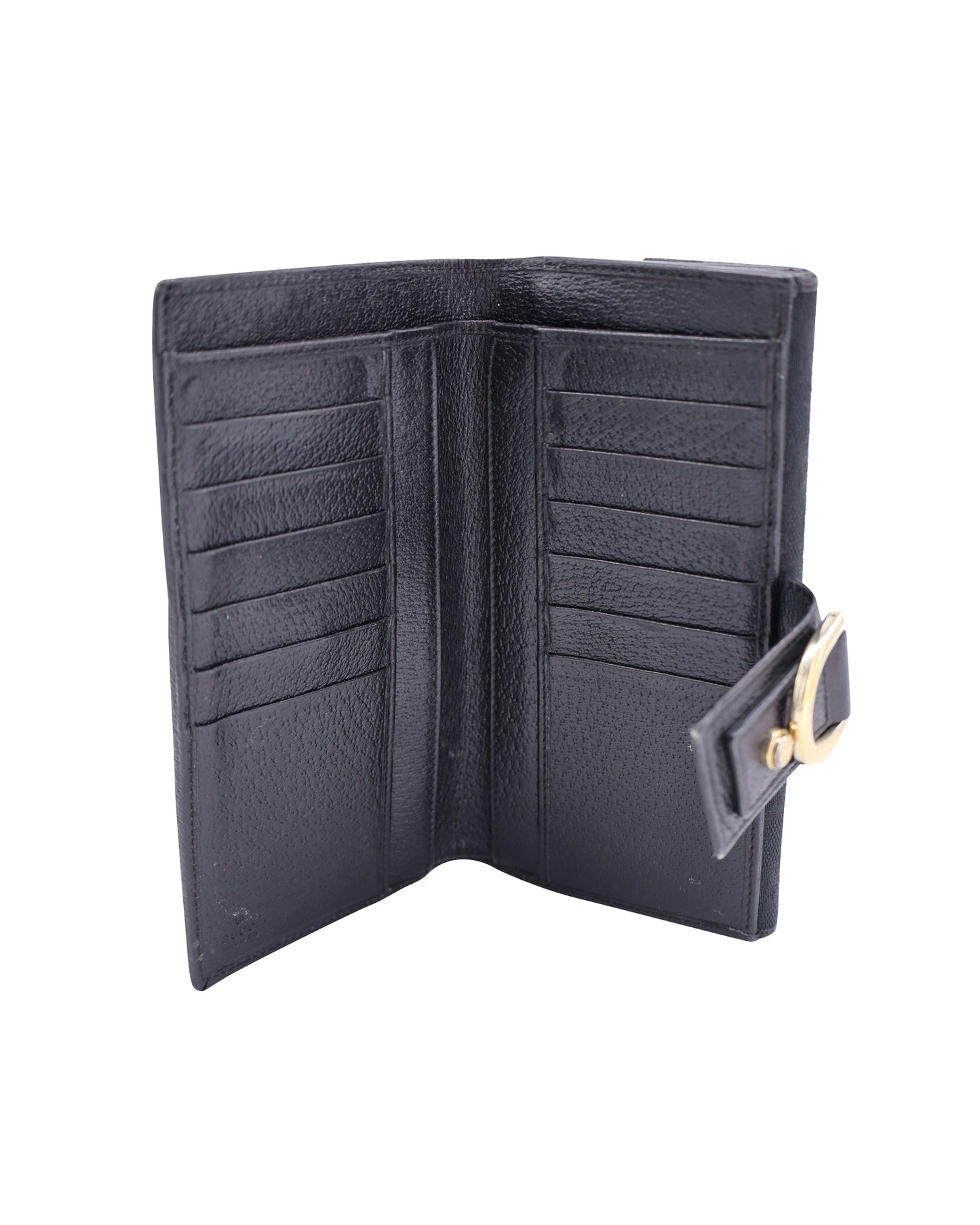 Luxury Gucci Trending 2025 Continental Wallet in Black GG Canvas