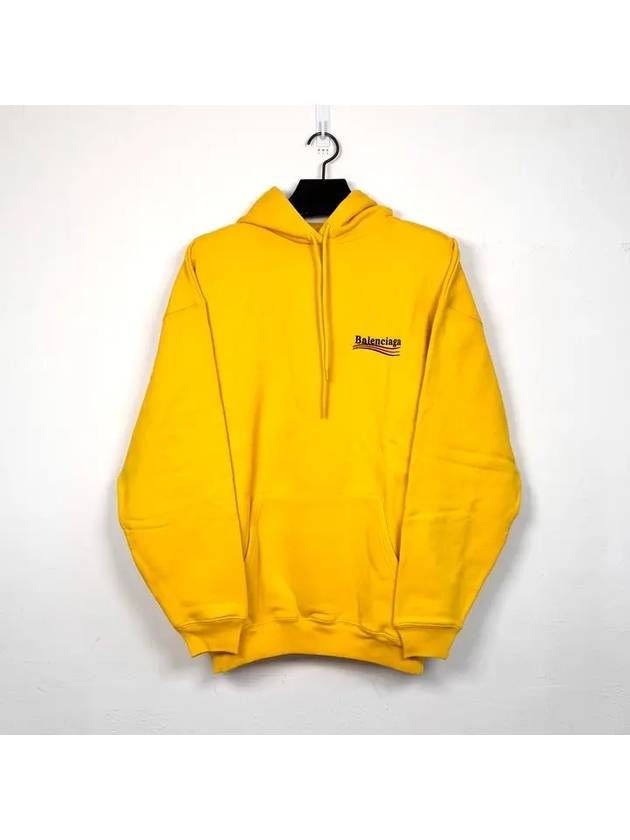 Luxury Balenciaga Political Campaign Medium Fit Hoodie Yellow