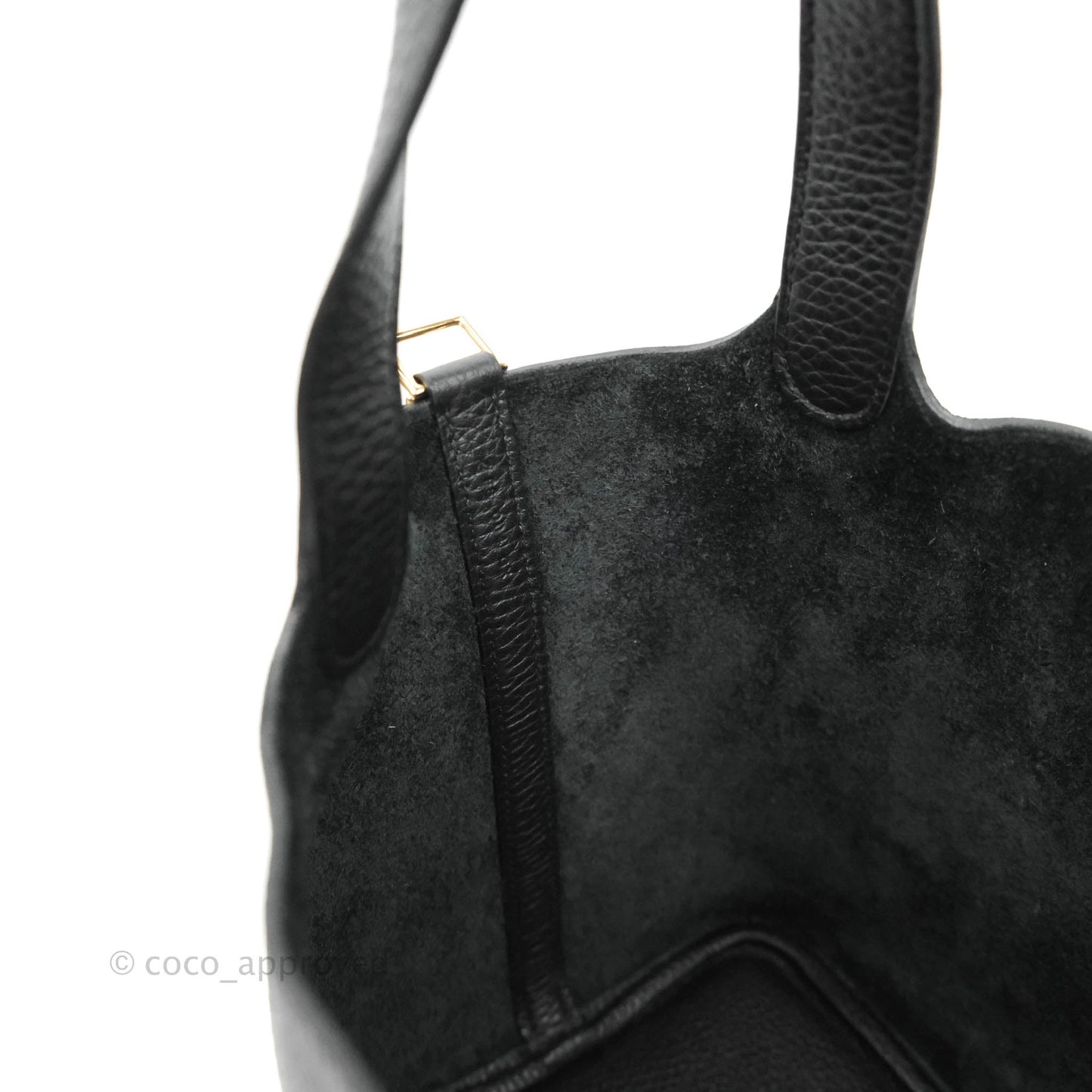 Hermès Taurillon Clemence Picotin Lock 18 PM Black Gold Hardware