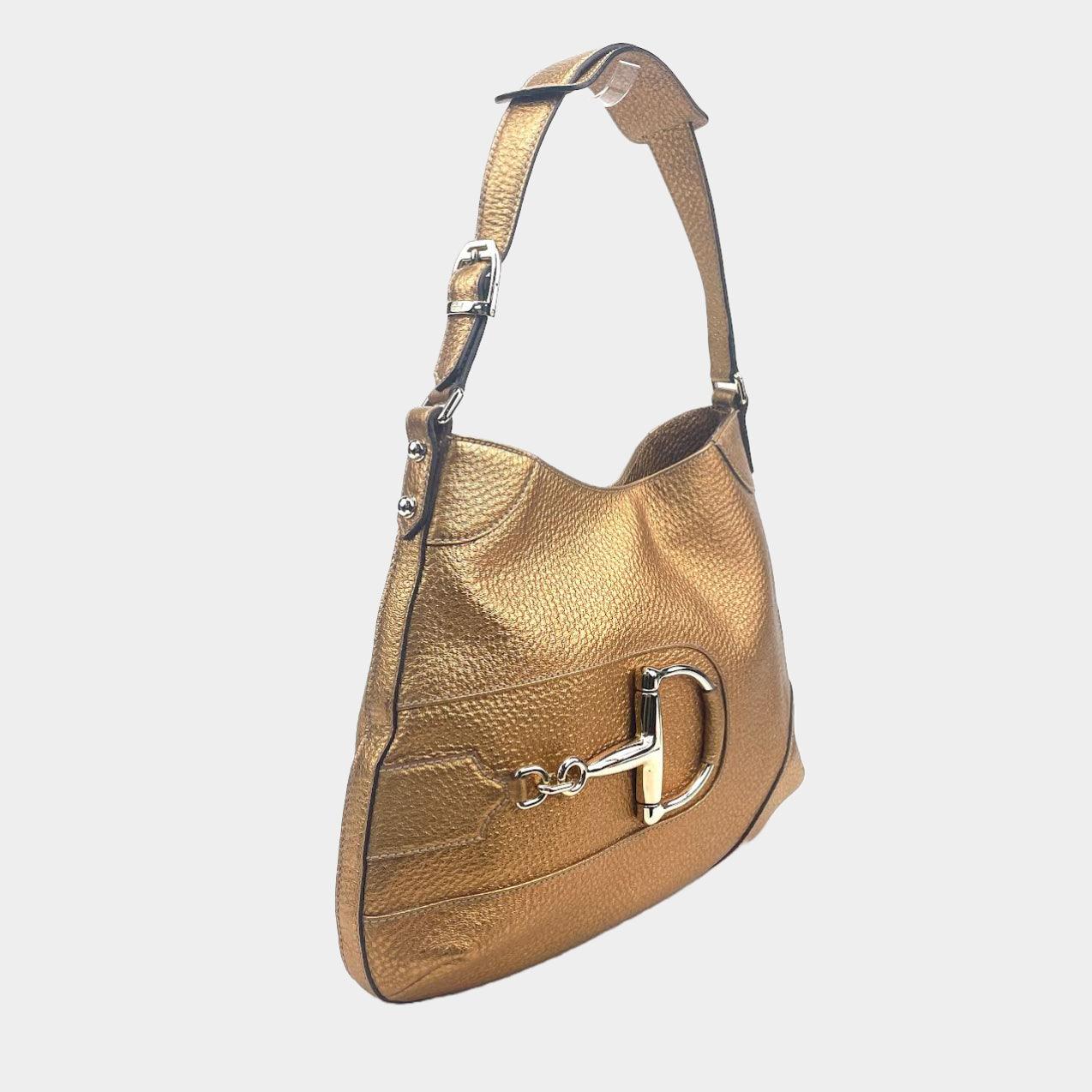 Luxury Gucci Hasler Hobo Leather Bag - OUTLET ITEM FINAL SALE