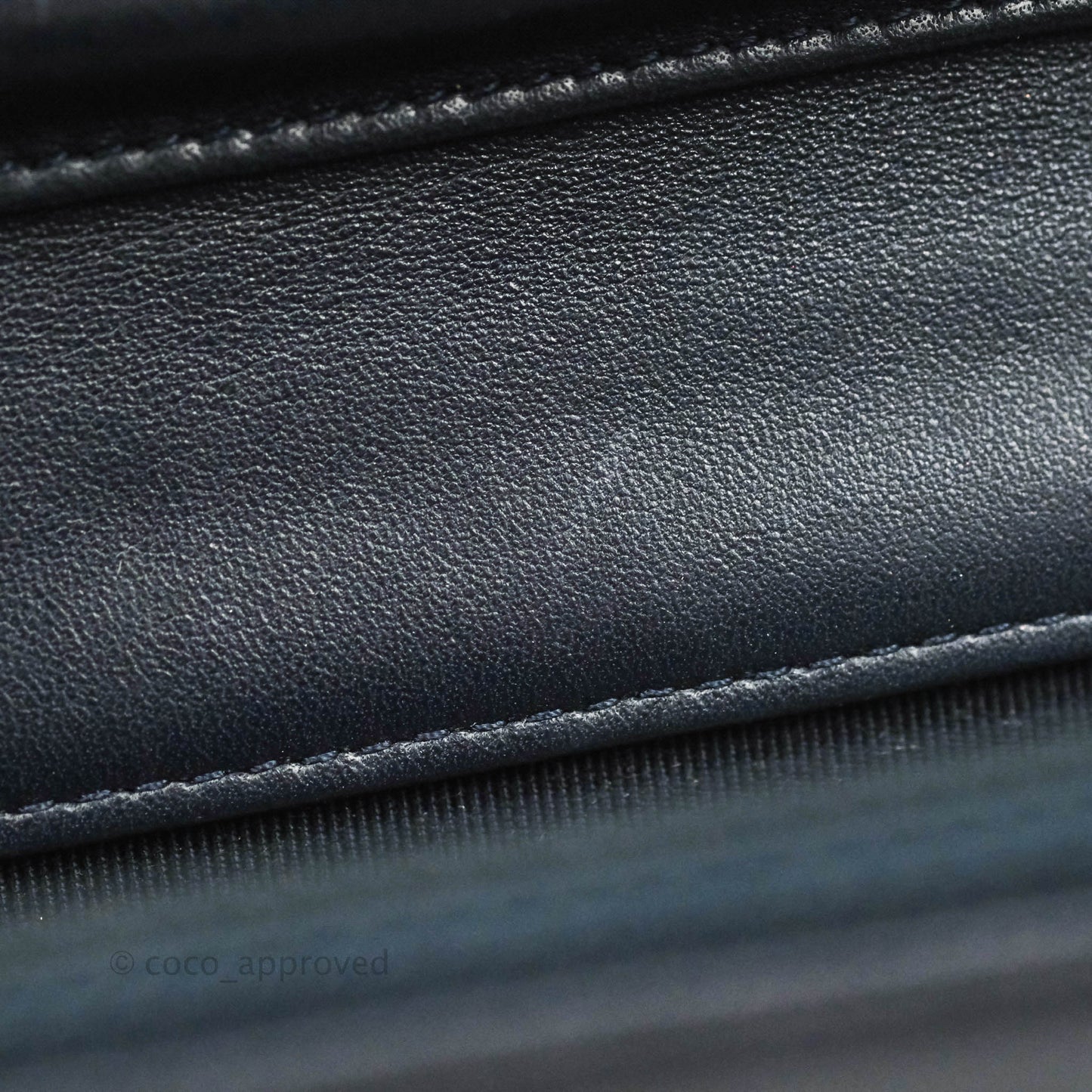 Chanel Quilted Wallet on Chain WOC Navy Lambskin Silver Hardware