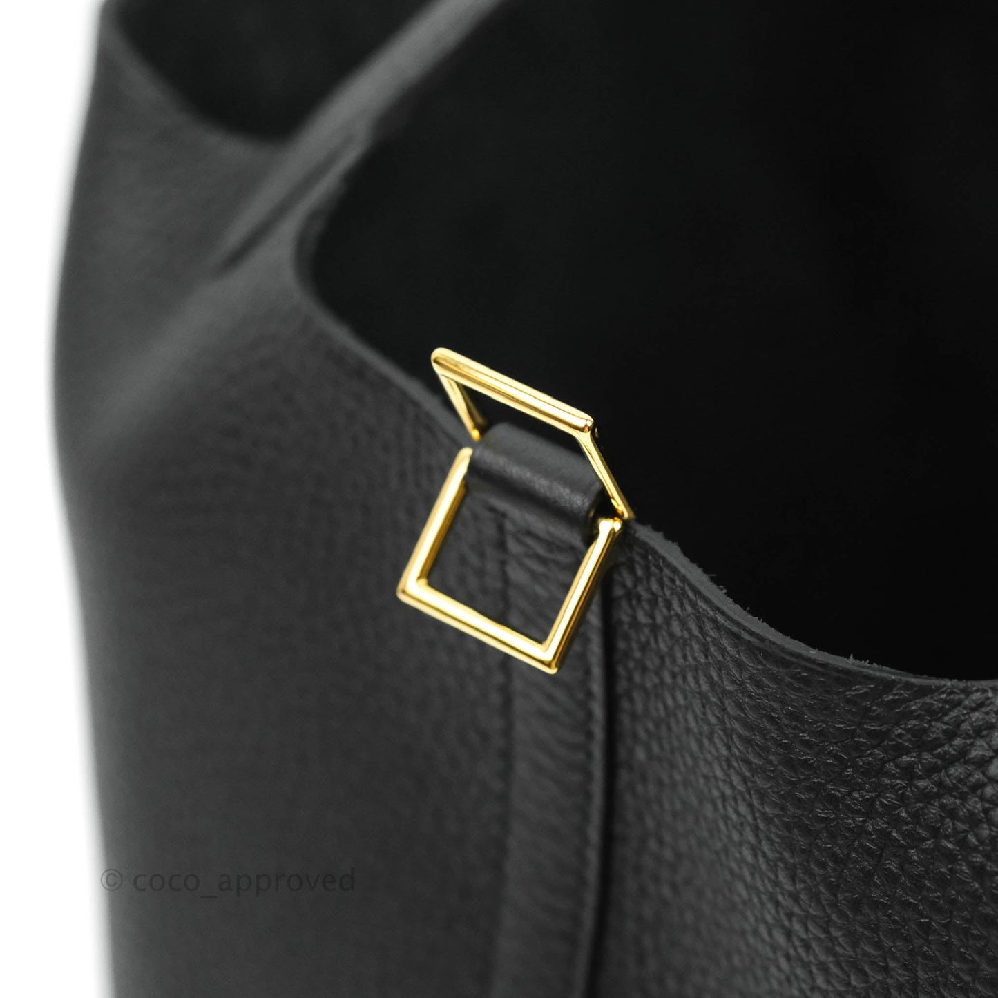 Hermès Taurillon Clemence Picotin Lock 18 PM Black Gold Hardware