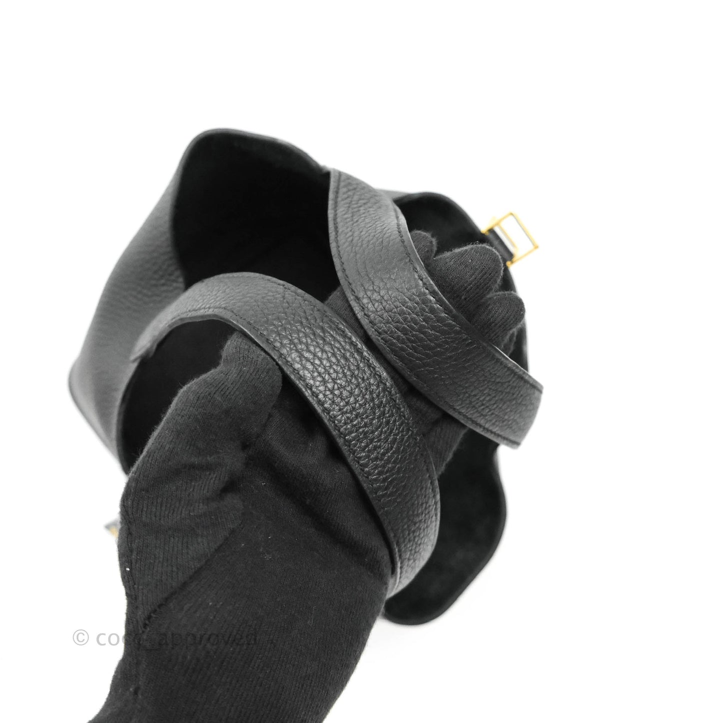 Hermès Taurillon Clemence Picotin Lock 18 PM Black Gold Hardware