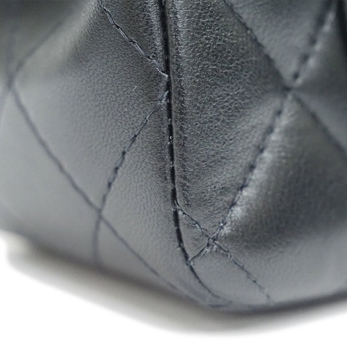 Chanel flap bag lambskin matelasse black shoulder ladies